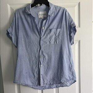 Lola River Women's Blue Jean Button Up Shirt